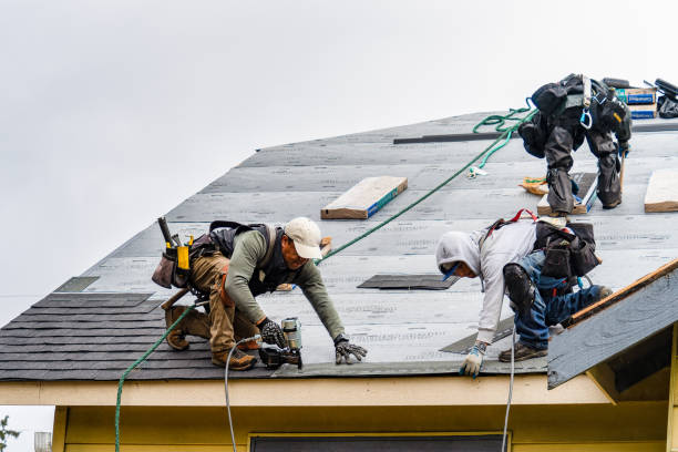 Professional Gutter Installation technician working in Randallstown, MD